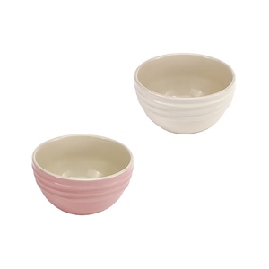 Vente en gros de petits bols mignons en céramique à relief bols à dessert en porcelaine <span class=keywords><strong>petit</strong></span> bol pour collation à la soupe de riz - Product Image 2