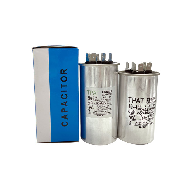 Factory supply 370/440V 30+2uf round capacitor applied in air conditioner