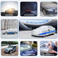 Nouvelle conception de housse de voiture en aluminium PE, imperméable, anti-UV, anti-neige, anti-poussière, protection quatre saisons, protection contre la grêle