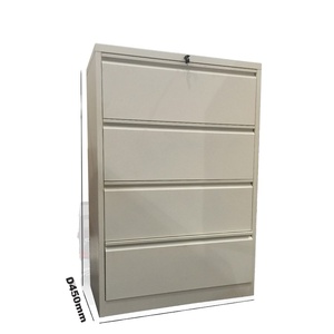 Meuble de classement en acier au design moderne, 2/3/4 tiroirs, montage facile, mobilier de bureau – Classeurs latéraux pour chambre à coucher - Product Image 3