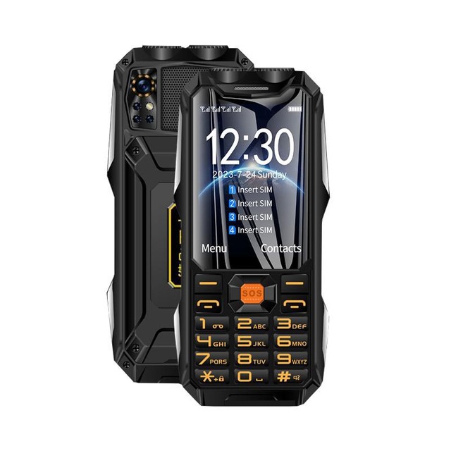 Unlocked Q9 GSM Mobile Phone 4 SIM Cellphone 3.5"HD Display Cellphone 2G Network Four Simcard Long Lasting Battery Elderly Phone