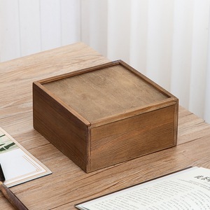 Caja de madera extraíble de estilo retro, adecuada para regalos, uso comercial, fiestas, caja de dulces, con tapa, estilo chino moderno - Product Image 2