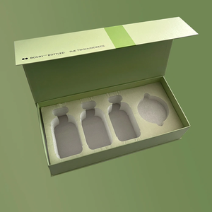 กล่องใส่ไวน์แบบแข็งกล่องของขวัญขวดวิสกี้แบบฝาพับกล่องของขวัญวัสดุรีไซเคิลพิมพ์ลายนูนสุดหรู - Product Image 1