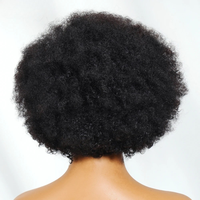 Perruque afro bouclée crépue avec dentelle frontale 13x4, pré-tout-fait, avec cordon de serrage, sans colle, prête à porter, cheveux humains naturels