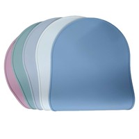 Set de table en silicone OEM personnalisé, antidérapant, résistant à la chaleur, style moderne minimaliste, forme irrégulière, logo personnalisé