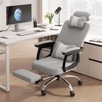 Chaise de bureau ergonomique confortable pour de longues heures de travail assis ; Chaise de réunion pour le personnel ; Chaise pivotante réglable en hauteur en gros