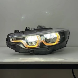 Đèn pha <span class=keywords><strong>LED</strong></span> kiểu Ikon Amber <span class=keywords><strong>DRL</strong></span> V2 BMX F32/F80/F82 M3/M4 LCI đổi màu vàng trắng, nâng cấp công tắc, 6000K, đèn trước mới - Product Image 3