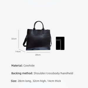 Bolso Tote AndoBag para Mujer, Cuero Vacuno Genuino, Gran Capacidad, Bolso de Hombro y Bandolera, Bolso de Mano Moderno 8199 - Product Image 5