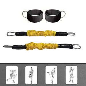 Bande de résistance élastique pour les jambes Yogi, en matériau TPE, avec sangle de cheville, équipement d'entraînement physique pour le remodelage corporel et les exercices de force - Product Image 3