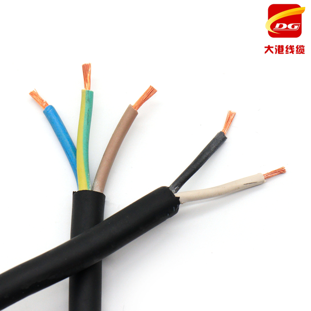 OEM 2-5Core JHS Flexible F Rubber Cable 450 750 Volt  Outdoor  Industrial  Heavy Duty Submersible Pump Wire Communication Cables