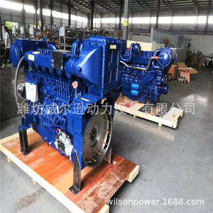 เครื่องยนต์ดีเซลทางทะเล Weifang WP12 450 แรงม้า หกสูบ สี่จังหวะ 1800 รอบต่อนาที สตาร์ทอัตโนมัติ สำหรับเรือ - Product Image 4