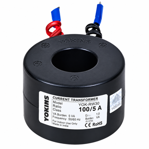 YOKINS, Transformador de Corriente 100/5A, 100A CT para Amperímetro según Modelo IS2705 YOK-RW30, Medición de Corriente Alterna - Product Image 1