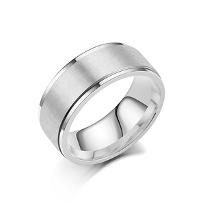 <span class=keywords><strong>Bague</strong></span> de Couple Tendance Plaqué <span class=keywords><strong>Or</strong></span>, Bijou de Main Cercle Végétal Mat en Acier Inoxydable <span class=keywords><strong>Simple</strong></span> pour l'Europe et les États-Unis - Product Image 4