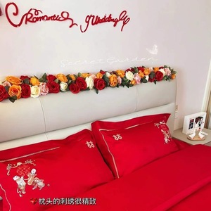 Guirlandes de roses artificielles uniques en soie, décoration murale pour salon, chambre, balcon - Product Image 3