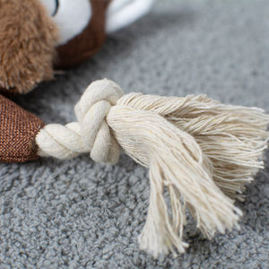 Produttore di Nuovo Disegno Striduli Giocattoli di Masticazione Del Cane Scoiattolo di Peluche Cane Giocattolo con la Corda - Product Image 6