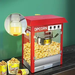Elektrische Transparante Glazen 55l Commerciële Pop Corn Distrbiteur Automaat Automatische Industriële Popcorn Maker