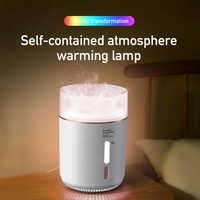 Humidificateur ultrasonique portable de 400 ml avec fonction de minuterie, diffuseur d'huiles essentielles, aromathérapie, veilleuse et utilisation en voiture