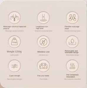 El más vendido, Dispositivo de masaje Cervical Shiatsu de tejido profundo eléctrico, alivio del dolor, cinturón masajeador de cuello y hombros calentado - Product Image 6