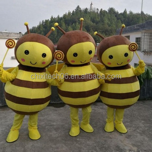 <span class=keywords><strong>Disfraz</strong></span> de Abeja de Dibujos Animados con Casco, Accesorios para Actuaciones, Traje de Muñeco para Personas - Product Image 1