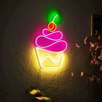 Dropshipping Free Design Waffles Neon Sign Logo personnalisé LED Neon Light pour bar Wedding Cake Shop LED Neon Light Sign Logo personnalisé