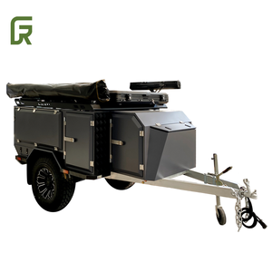 Mini lit personnalisé de luxe en fibre de verre toile pop-up camping-car léger tente de toit mobile indépendante pour remorques de voyage en plein air - Product Image 5