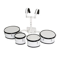 Tambour de marche professionnel de 8 + 10 + 12 + 13 pouces Kit de batterie de voyage combiné de 4 pièces avec baguettes