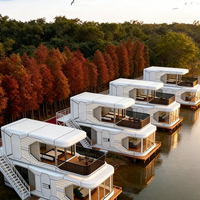 Maison conteneur préfabriquée ZHONGHAO en forme de capsule spatiale, structure en acier, villa d'hôtel de luxe, design moderne, installation rapide, respirante