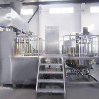 Lotion à haut cisaillement 1000L/cosmétique/crème faisant la machine d'émulsification sous vide de mélangeur