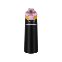 Gobelet isotherme TritanPP anti-fuite en acier inoxydable parfumé avec paille, compatible lave-vaisselle pour la maison, le bureau, le camping, les voyages et la salle de sport