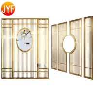 EL212 Interior Decorative Pvd Gold Mirror Stainless Steel Room Dividers Living Room Glass Partition Design in Mirror Polished