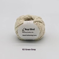 Ruyi oiseau bricolage Crochet poupée mignon tricoté à la main petite boule de fil d'amour 100% Polyester corail velours fil avec motif teint