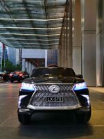 Voiture électrique Lexus 4x4 tout-terrain à deux places pour enfants, 126 cm, conduite autonome, télécommande, batterie 12V rechargeable