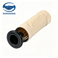 Sac filtrant industriel en basalte, matériau filtrant non absorbant, haute efficacité pour l'application de dépoussiérage industriel des fours à sacs