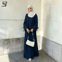 Abaya NIDA sur mesure OEM, robe musulmane modeste, style Dubaï, vintage turc, abaya islamique à manches longues pour un usage quotidien