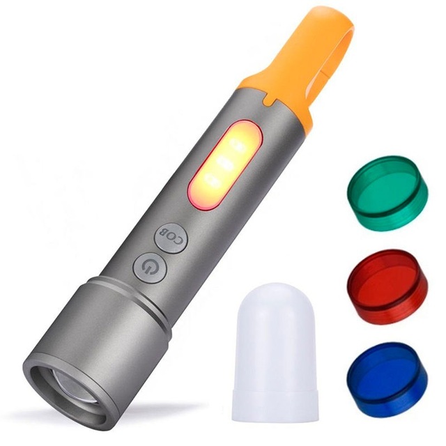 Usb High Power 18650 Powerful Super Bright Emergency Flashlight Taschenlampe Camping Small Led Cob Rechargeable Edc Flashlight