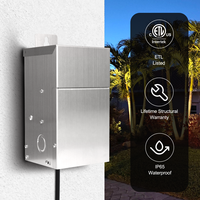 Transformadores de Bajo Voltaje para Iluminación de Jardines, 75W, Núcleo Toroidal, Temporizador Mecánico Integrado, 120V CA a 12/15V CA, Certificación ETL
