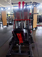 Machine de presse à jambes isocylindrique Cheernin, à charge par plaques d'acier, avec roulement linéaire, pour entraînement indépendant et sécurisé de la force des jambes