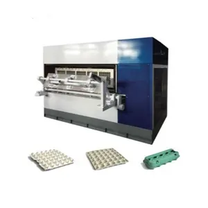 2500-3000 Stuks Per Uur Geen Vervuiling Wegwerp Papierpulp Eierdoos Tray Koffie Bekerhouder Lade Aardbei Lade making Machine