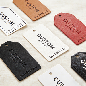 Etichetta Personalizzata con Logo in Cartoncino Spesso, Cuoio PU Cerato, Etichetta con Rivetto in Metallo Goffrato <span class=keywords><strong>per</strong></span> Abbigliamento da Casa, Pigiama e Intimo - Product Image 2