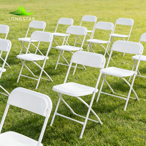 <strong>White</strong> Plastic <strong>Folding</strong> <strong>Chairs</strong> Indoor Outdoor Stackable Seat PP <strong>Folding</strong> <strong>Chair</strong> for Kitchen Dining Room Outdoor Camping - Product Image 1