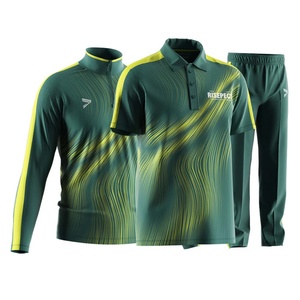 Ensemble de cricket premium 3 en 1, kit de cricket, polo à fermeture éclair 1/4, maillot, pantalon de sport pour homme - Product Image 1