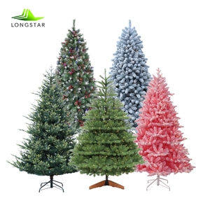 <span class=keywords><strong>Sapin</strong></span> de Noël artificiel Longstar pré-éclairé en PE/PVC, vert/rose floqué, avec lumières, pin/<span class=keywords><strong>sapin</strong></span>, décoration de Noël - Product Image 1