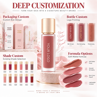 Rouge à lèvres liquide mat velours RTS 5g, 12 teintes, longue tenue, résistant au transfert, faible MOQ 3 pièces, vente en gros, logo personnalisé