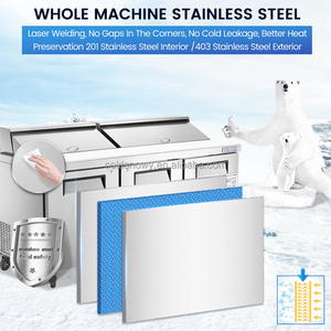 Refrigeration Equipment Salad <strong>Bar</strong> <strong>Cool</strong> <strong>Bar</strong>/Sandwich,Salad Preparation Pizza Counter Refrigerator/Pizza Prep Table - Product Image 3
