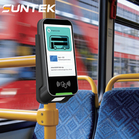 Terminal de validation de billets pour bus Android avec paiement par carte NFC, lecture de codes-barres et lecteur QR, écran tactile LCD