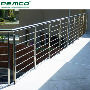 Grilles de <span class=keywords><strong>terrasse</strong></span> pour toit extérieur, en acier inoxydable 316 chromé, designs de garde-corps verticaux - Product Image 5