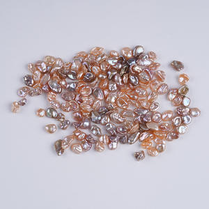 Perles d'eau douce blanches baroques 5-6 mm, perles régénérées en vrac, matériel de fabrication de bijoux, prix par unité - Product Image 3