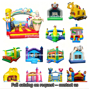 Maison gonflable commerciale de rebond de château de PVC de dessin animé avec le videur de pullover des enfants de ventilateur à vendre - Product Image 3