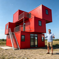Cabine mobile modulaire de luxe standard ODM OEM, conteneur démontable en kit, mini-maison préfabriquée pour atelier, bureau, magasin de détail