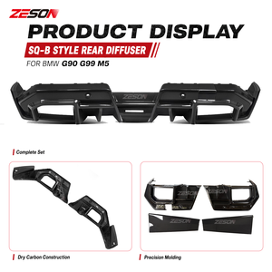Diffuseur arrière en fibre de carbone sèche style SQ pour BMW M5 G90 G99 Berline Competition XDrive 2025+ - Product Image 3